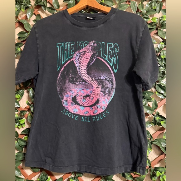The Kooples Reptile Acid Wash T-Shirt Women’s Small - Picture 1 of 11